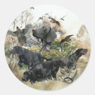 German Shorthaired pointer Classic Round Sticker