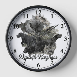 German Shorthaired pointer   Clock