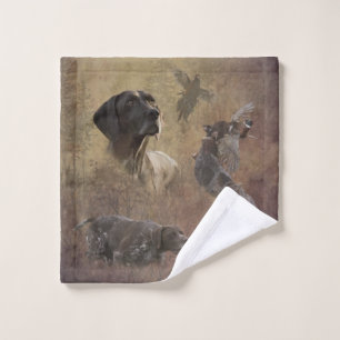 German Shorthaired Pointer ,Deutsch Kurzhaar Tapes Bath Towel Set