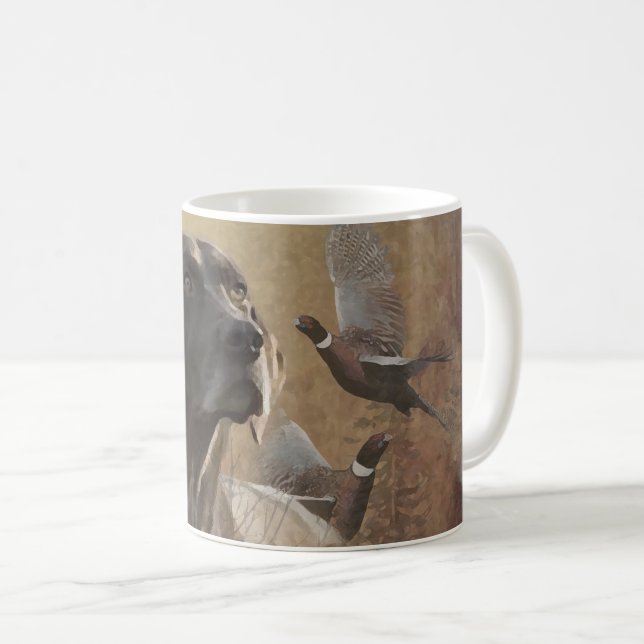 German Shorthaired Pointer ,Deutsch Kurzhaar Tapes Coffee Mug (Front Right)