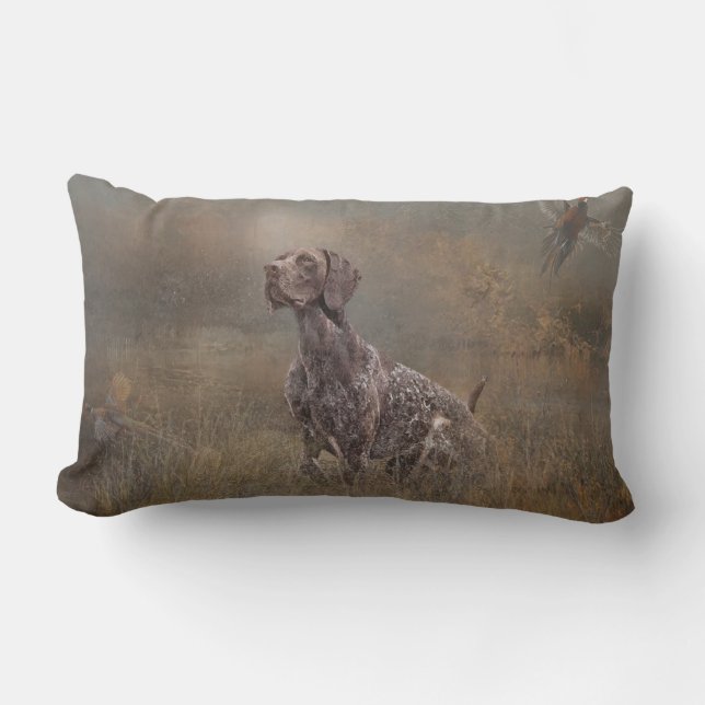 German Shorthaired Pointer ,Deutsch Kurzhaar Tapes Lumbar Cushion (Front)