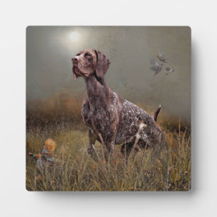German Shorthaired Pointer ,Deutsch Kurzhaar Tapes Plaque