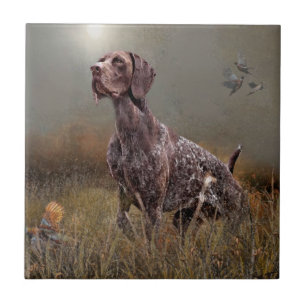 German Shorthaired Pointer ,Deutsch Kurzhaar Tapes Tile