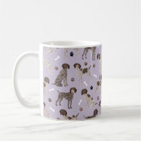 German Shorthaired Pointer Dog Bone and Paw Print 