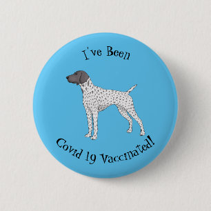 German Shorthaired Pointer dog cartoon 6 Cm Round Badge