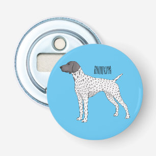 German Shorthaired Pointer dog cartoon Bottle Opener