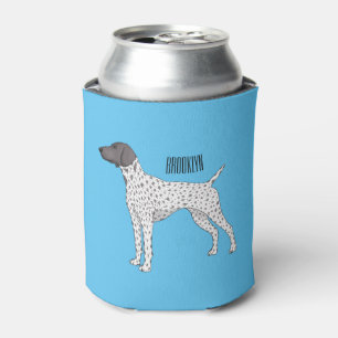 German Shorthaired Pointer dog cartoon  Can Cooler