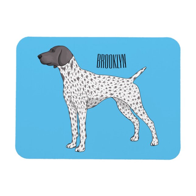 German Shorthaired Pointer dog cartoon  Magnet (Horizontal)