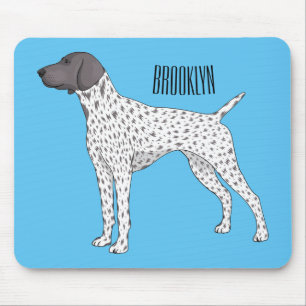 German Shorthaired Pointer dog cartoon Mouse Mat