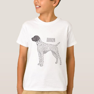 German Shorthaired Pointer dog cartoon T-Shirt
