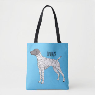 German Shorthaired Pointer dog cartoon  Tote Bag