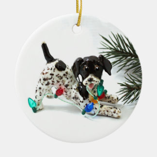 German Shorthaired Pointer Dog Christmas Ornament