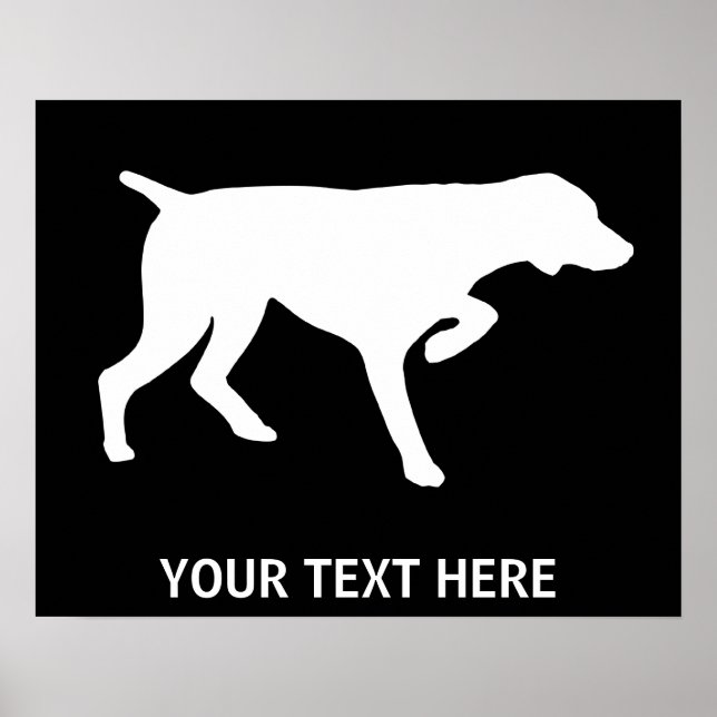 German Shorthaired Pointer dog - Customizable Poster (Front)