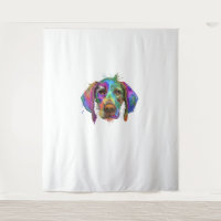 German Shorthaired Pointer Dog Face Colourful Pop