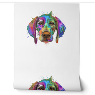 German Shorthaired Pointer Dog Face Colourful Pop Wallpaper
