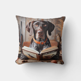 German Shorthaired Pointer Dog Funny Hunting Cushion