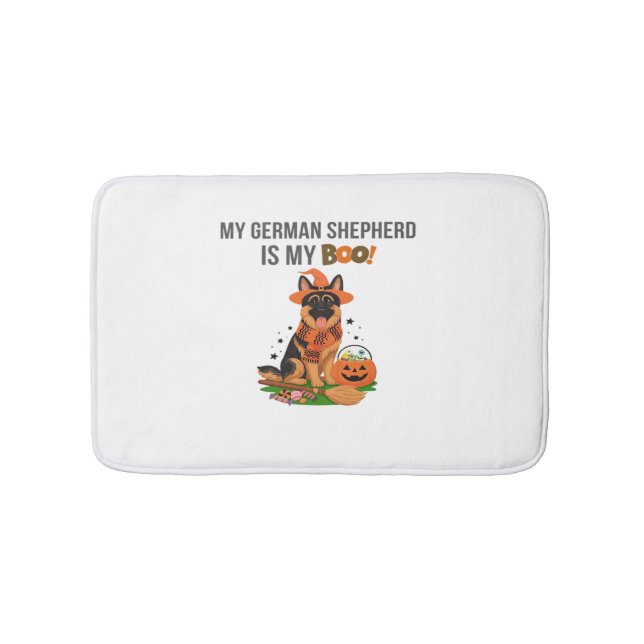 German Shorthaired Pointer Dog – Halloween Moon Si Bath Mat (Front)