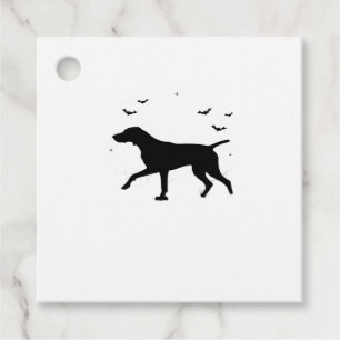 German Shorthaired Pointer Dog � Halloween Moon Si Favour Tags