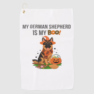 German Shorthaired Pointer Dog – Halloween Moon Si Golf Towel