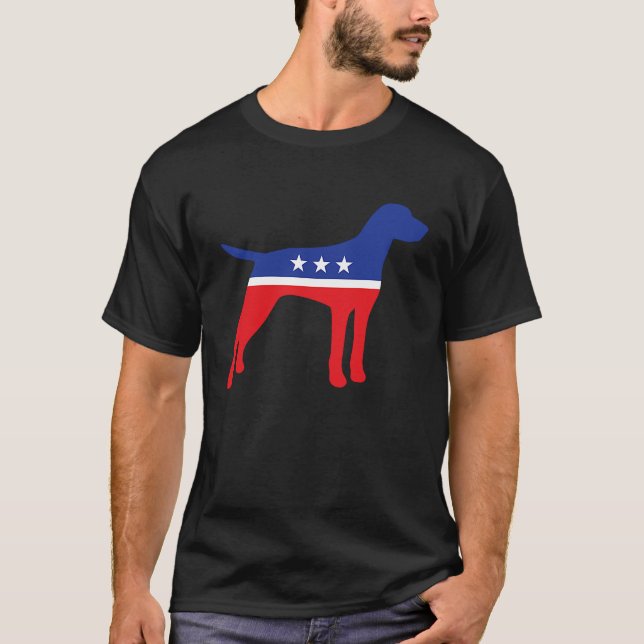 German Shorthaired Pointer Dog  Political Symbol T-Shirt (Front)
