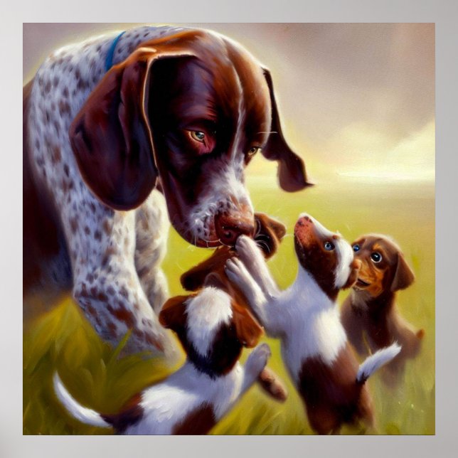 German Shorthaired Pointer Dog Poster (Front)
