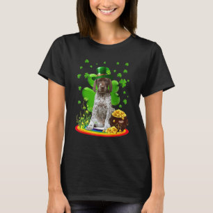 German Shorthaired Pointer Dog Shamrock St Patrick T-Shirt