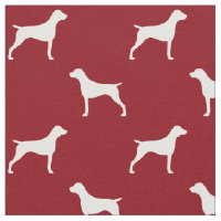 German Shorthaired Pointer Dog Silhouettes Red