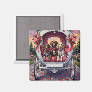 German Shorthaired Pointer Dog Valentine's Day Magnet