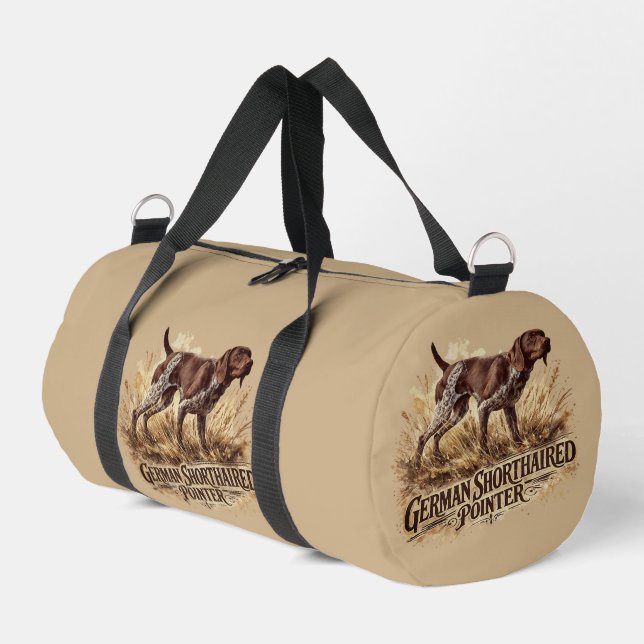 German Shorthaired Pointer  Duffle Bag (Left Corner)