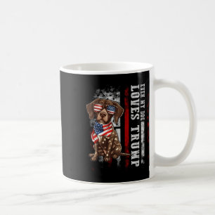 German Shorthaired Pointer Even My Dog Loves Trump Coffee Mug