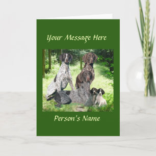 German Shorthaired Pointer Family Greeting Card