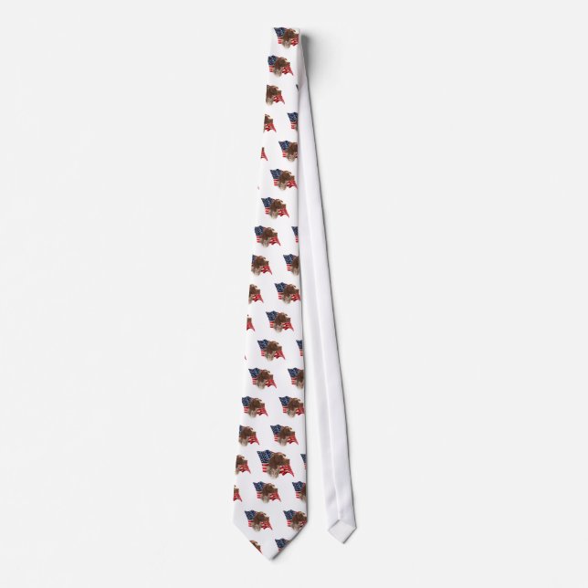 German Shorthaired Pointer Flag Tie (Front)