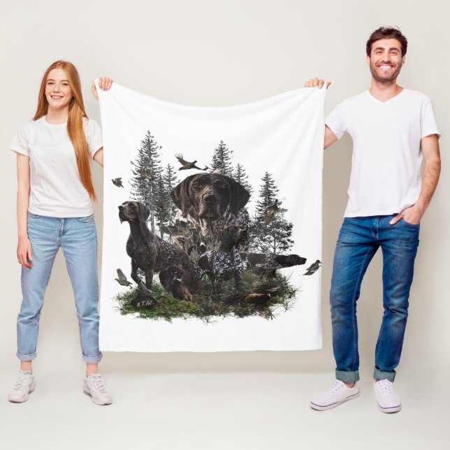 German Shorthaired Pointer    Fleece Blanket (In Situ)