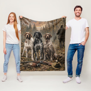 German Shorthaired Pointer Fleece Blanket
