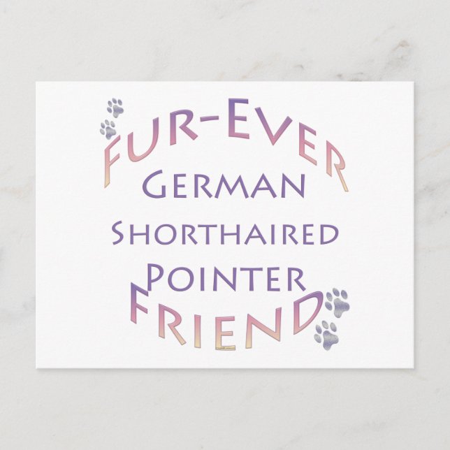 German Shorthaired Pointer Furever Postcard (Front)