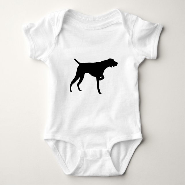 German Shorthaired Pointer Gear Baby Bodysuit (Front)