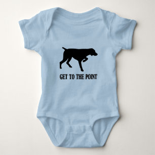 German Shorthaired Pointer "Get to the Point" Baby Bodysuit