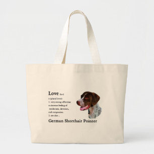 German Shorthaired Pointer Gifts Large Tote Bag