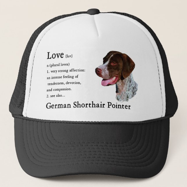 German Shorthaired Pointer Gifts Trucker Hat (Front)