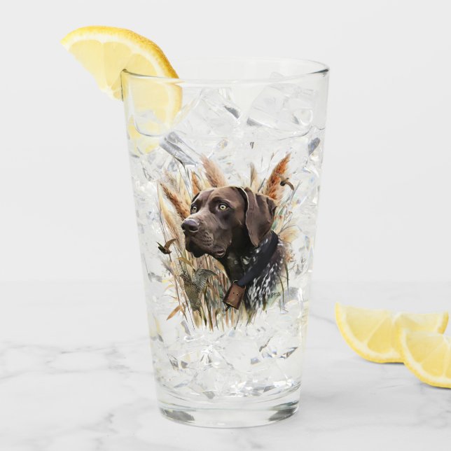 German Shorthaired Pointer Glass (Front Ice)