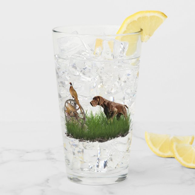 German Shorthaired Pointer Glass (Back Ice)