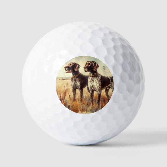 German Shorthaired Pointer Golf Balls (Front)
