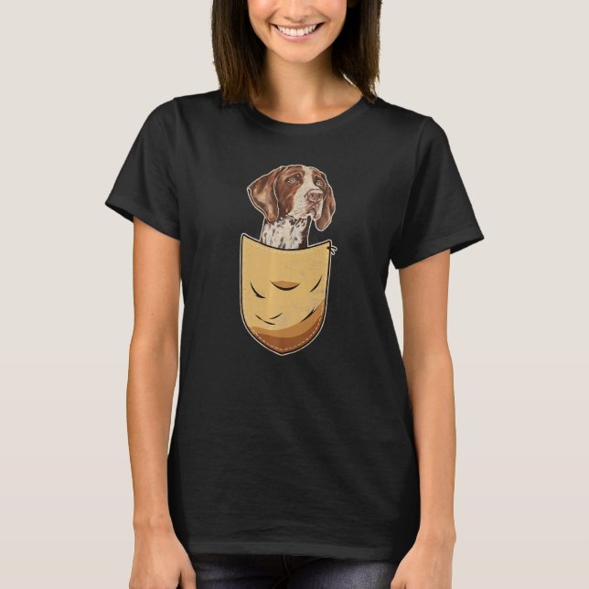 German Shorthaired Pointer GSP Dog Breed   T-Shirt (Front)
