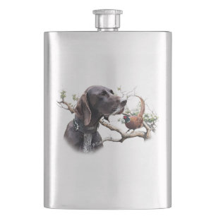 German shorthaired pointer, gsp hip flask