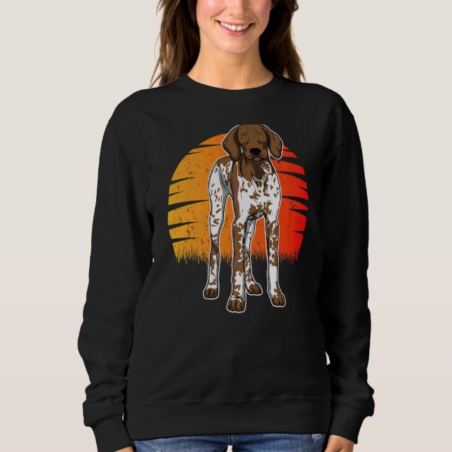 German Shorthaired Pointer Gsp Sunset Sweatshirt (Front)