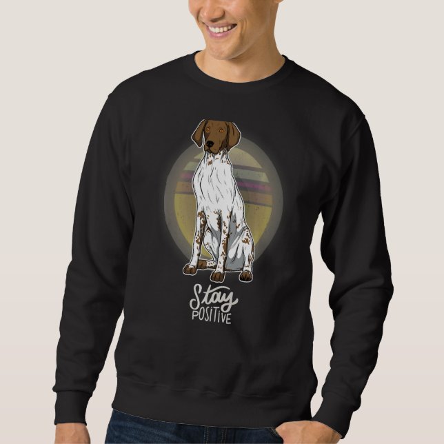 German Shorthaired Pointer Gsp Vintage Sweatshirt (Front)