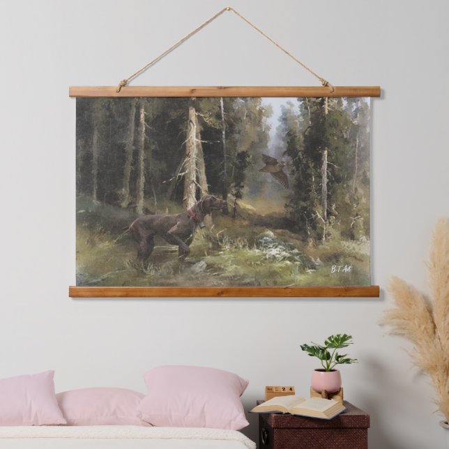 German Shorthaired pointer   Hanging Tapestry (Bedroom)