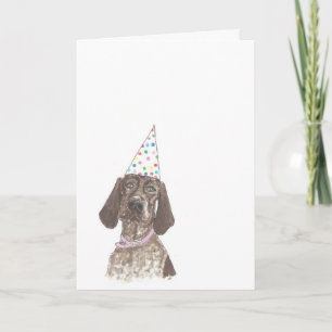 German Shorthaired Pointer Happy Birthday Card