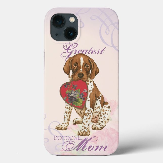 German Shorthaired Pointer Heart Mum Case-Mate iPhone Case (Back)