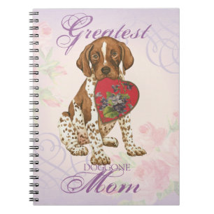 German Shorthaired Pointer Heart Mum Notebook